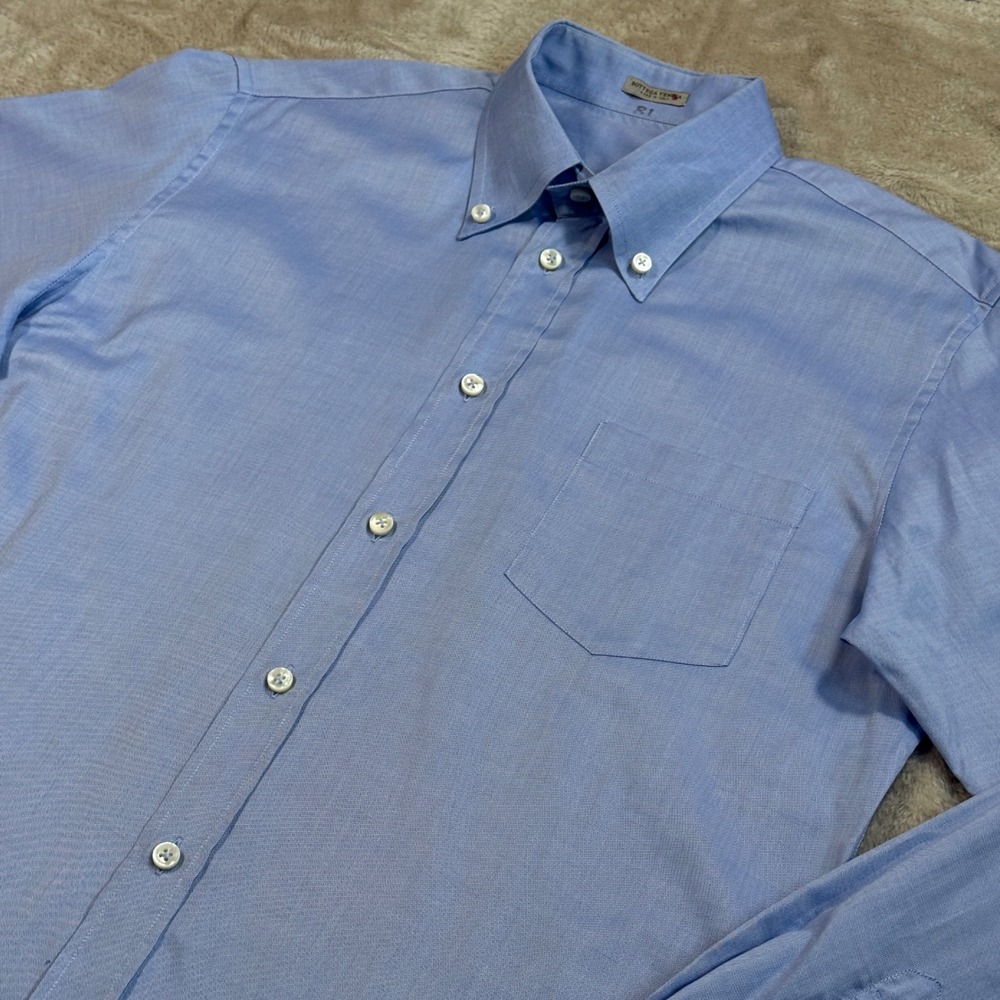 Bottega Veneta Men's Size 52 Blue Button Down Shirt Made in Italy - Picture 2 of 7